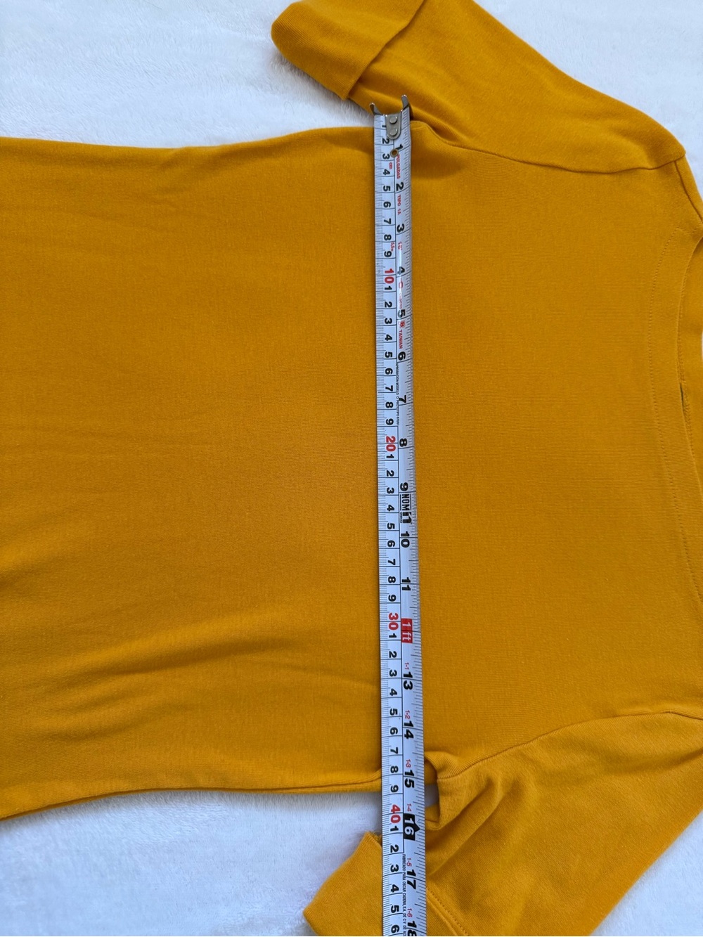 Lauren Ralph Lauren Mustard Boat Neck Top Quiet Luxury Preppy S - Picture 9 of 11